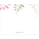 Pink and Tan Botanical Leaves Foldover Note Cards Image 1 of 3